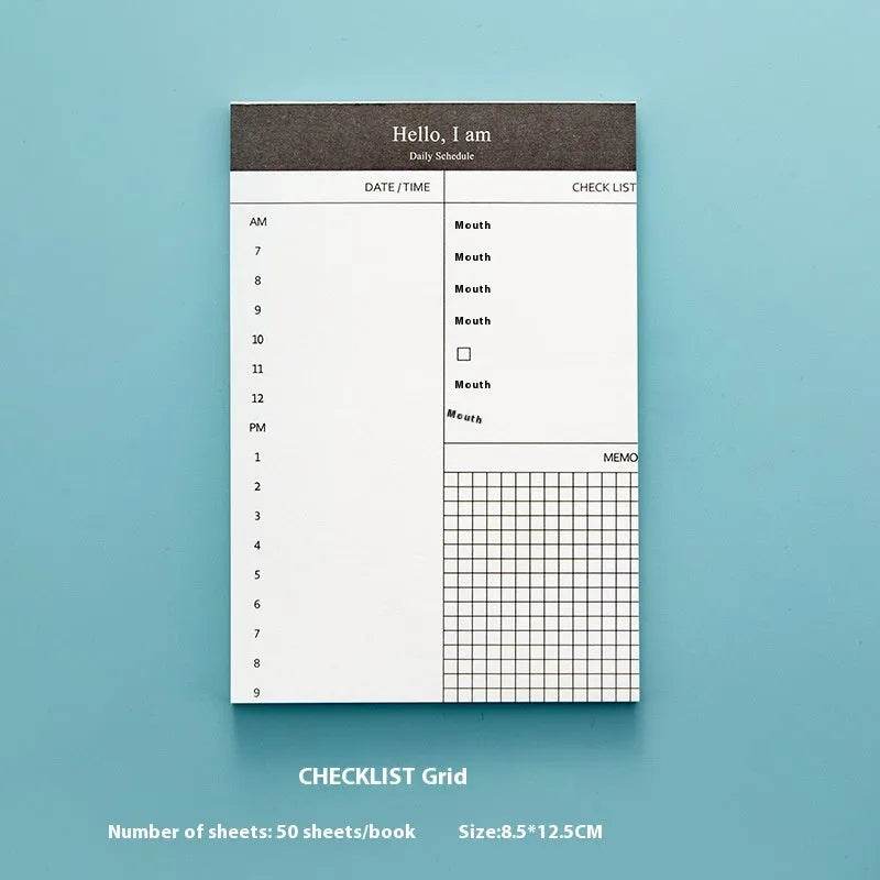 Portable Notepad Schedule Daily Planner