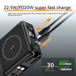 Magnetic Wireless Fast Charge Power Bank 10000mAh with Built-In Plug – Black & White