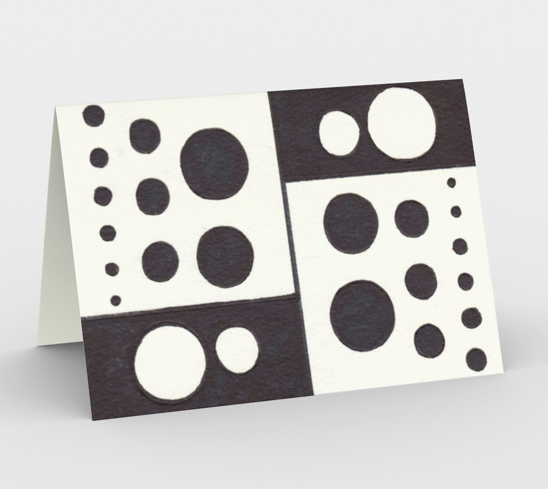 Set of 3 Blank Greeting Cards | 5 x 7 | Polka Dotted