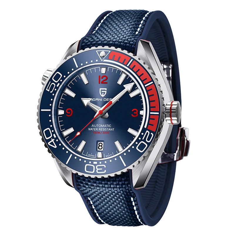 Men's Luminous Mechanical Watch Rotatable Bezel Sports Watch