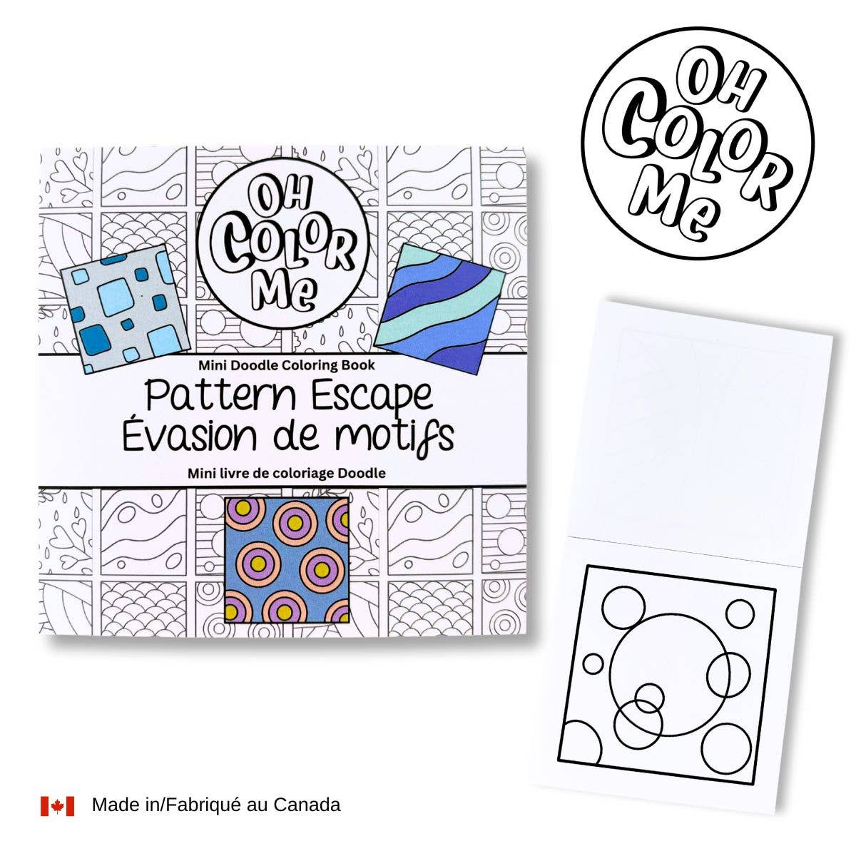 Oh Color Me - Mini Coloring Book Pattern Escape, 4