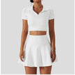 2pcs Tennis Skirt set Sports Skort Workout Exercise Outfit