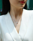 Simple Pleasure - Top-quality Moissanite Fashionable Light Luxury Jewelry Pendant Necklace S925 Silver Plated Platinum