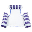 Inflatable Pool Float Lounger – Foldable Striped Floating Row for Adults