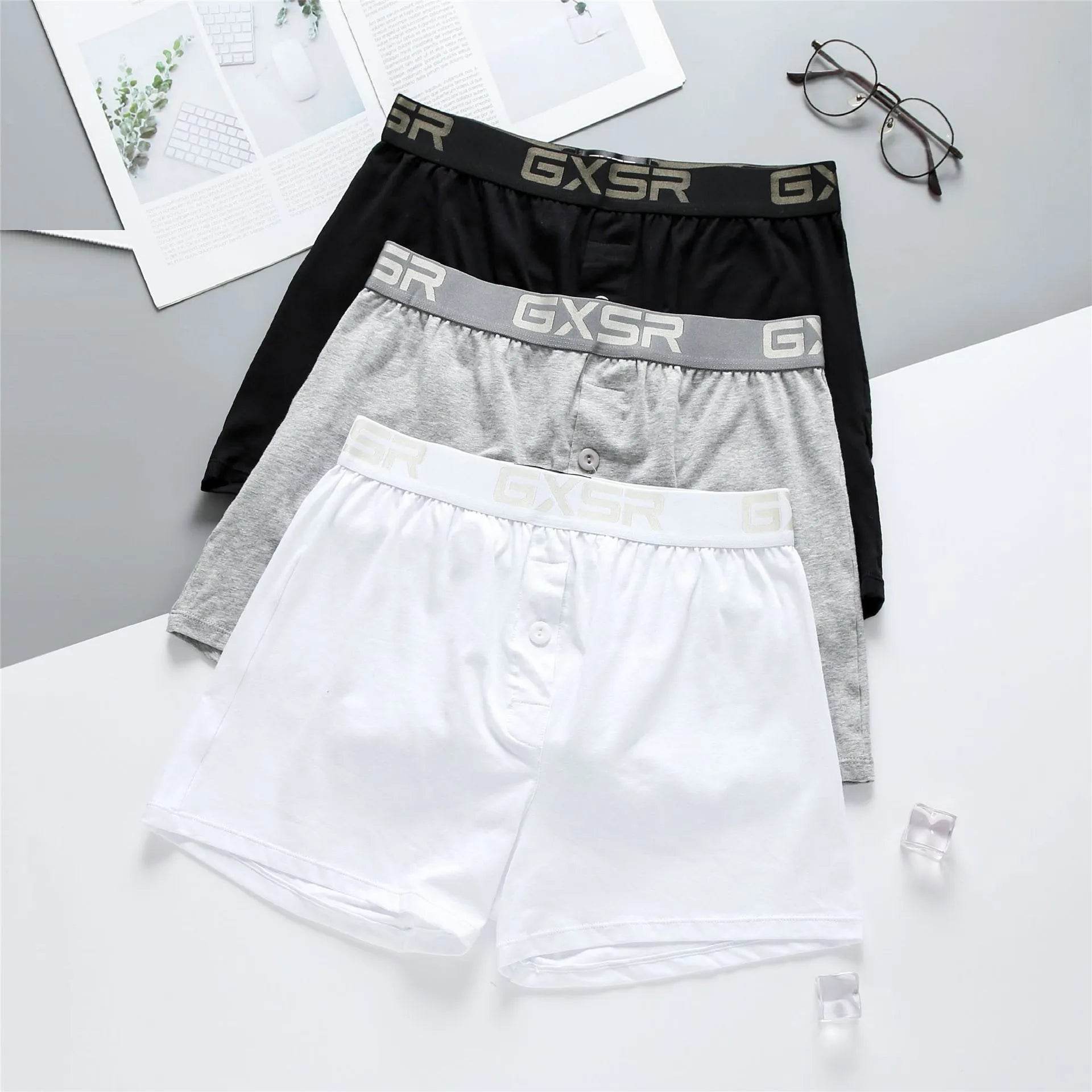 Men's Home Low Waist Pure Cotton Boxer short Breathable Underwear