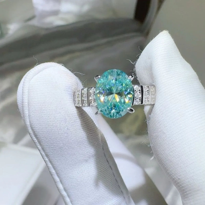 2 Carat Moissanite 925 Sterling Silver Ring