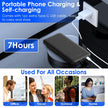 10000mAh Power Bank Portable Charger Built-In Lightning Type-C Cable 3 Devices iPhone Android