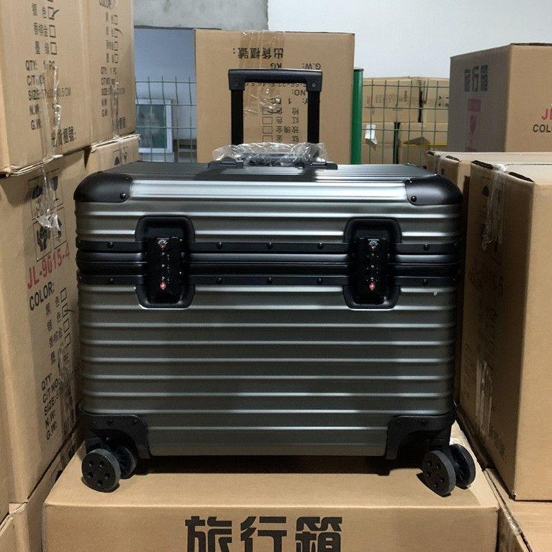 Aluminum Carry-On Suitcase Hard Shell TSA Lock Cabin Luggage with Spinner Wheels