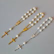 Beads Pearl Cross Full Moon Blessing Bracelet Fashion Jewelry