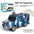 Cartoon Piggy Bank with Smart Face Unlock – Hummer Police Car Coin Bank | Canada & USA