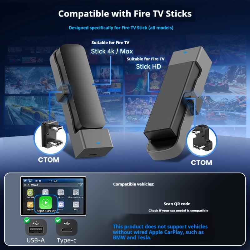 FireDrive Link Car TV Adapter – HDMI Upgrade for Wired CarPlay Vehicles