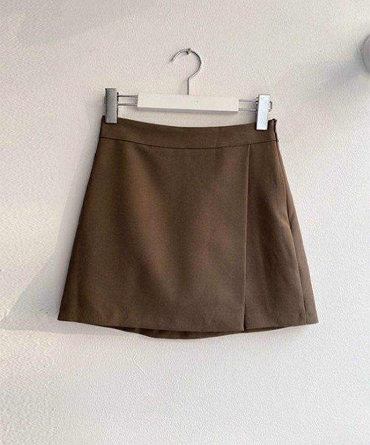 Elegant Hip Side Slit Mini Skirt for women