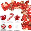 Christmas Party Balloon Chain Arch Kit – Festive Holiday Balloon Decoration Set