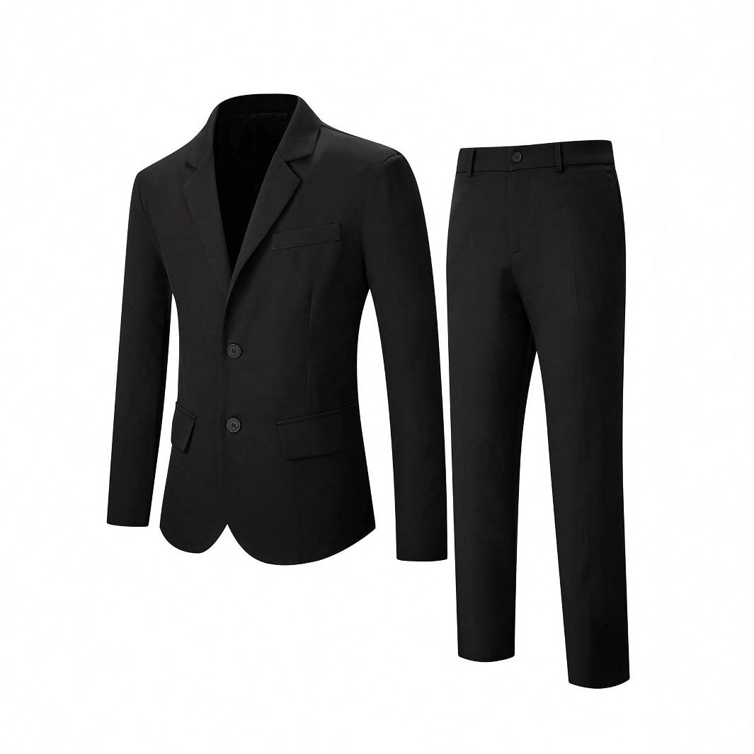 Men's Professional Business Suit Set – Black, Slim Fit, S–2XL (Canada & USA)
