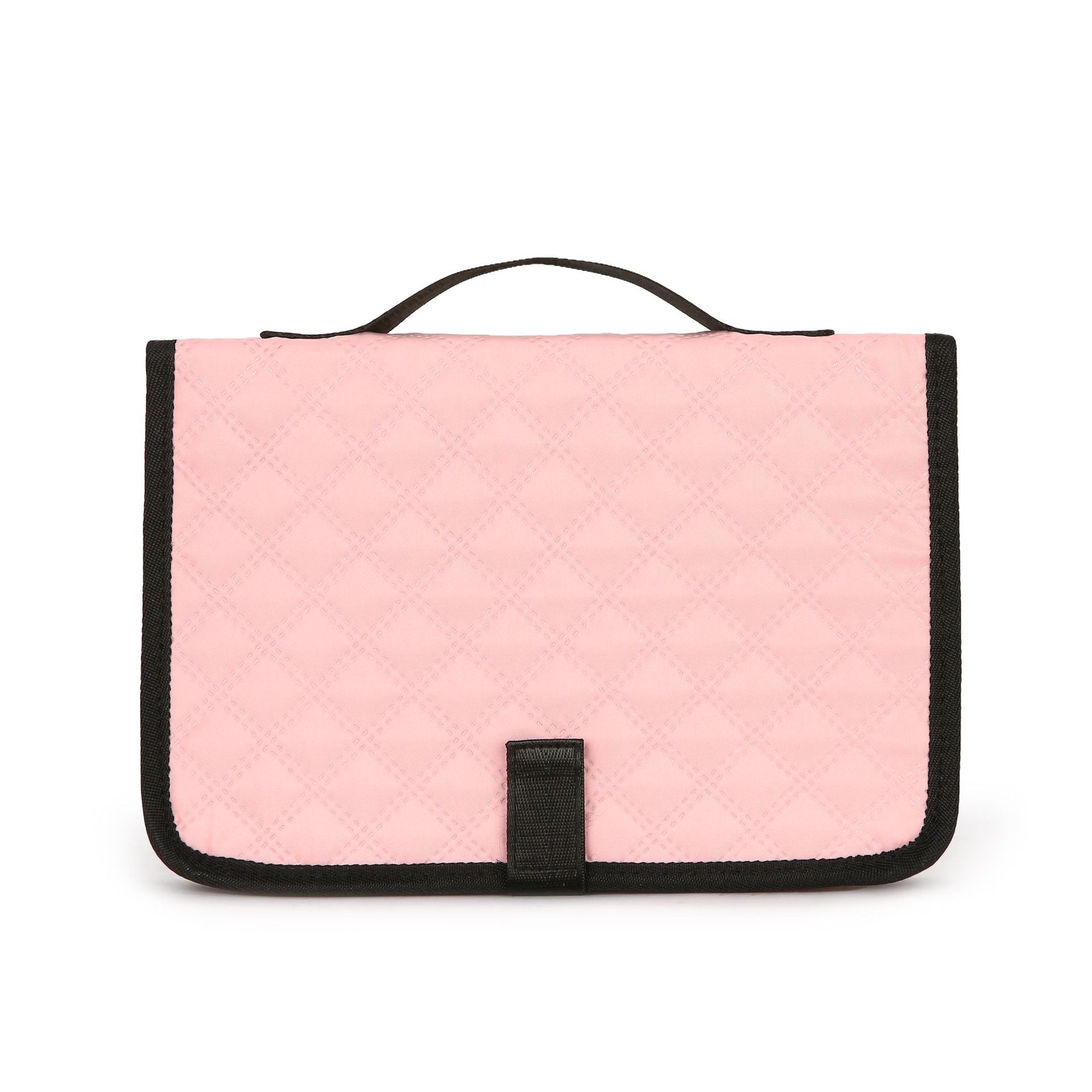Large-Capacity Waterproof Diaper Bag Backpack – Oxford Cloth, Black & Pink