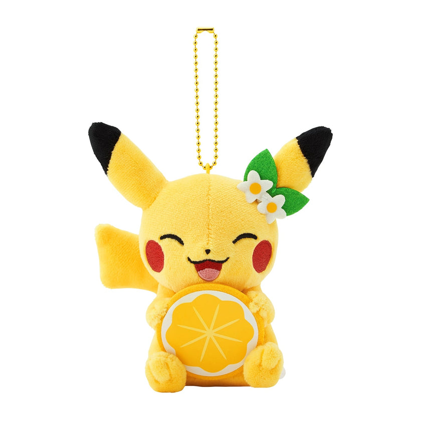 Pokemon Center Hiroshima Lemon Pikachu Plushie Keychain (Pokémon Center Japan)