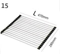 Folding Kitchen Drain Sink Rack Stainless Steel sink caddies