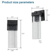 Outdoor Waterproof Transparent LED Crystal Wall Light Supports Many Types Of Bulb-2 Packs With Light Sensitivity