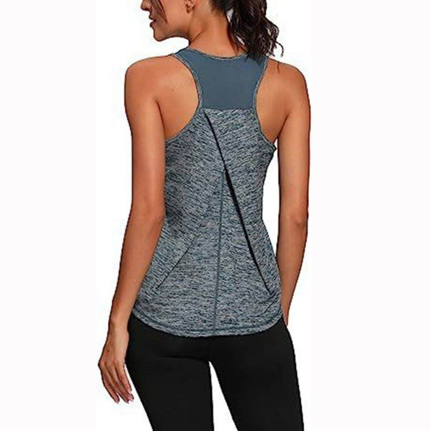 Mesh Yoga Sports Running Vest Sleeveless Workout Tank top women