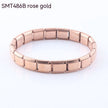 Fashion Personalized Stainless Steel Bracelet – Removable Electroplated Unisex Jewelry