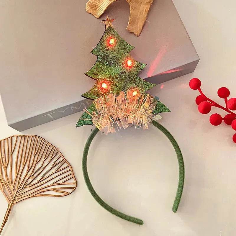 Christmas With Light Headband Snowflake Women's