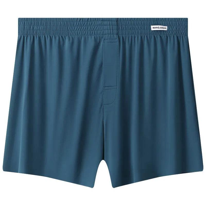 Men's Ice Silk Underwear Plus Size Loose Boxer Mid Waist