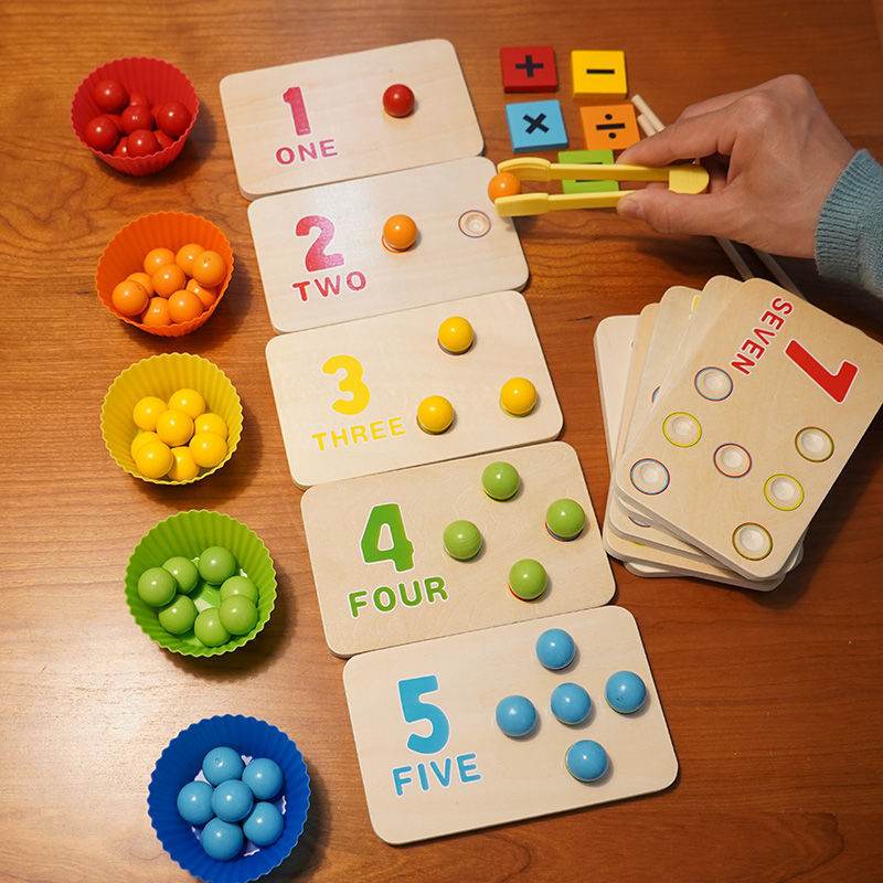 Early Child Education Number Cognitive flash card