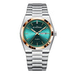 Men's Ultra-Thin Quartz Watch – Stainless Steel Band, Butterfly Clasp, 10 Colors