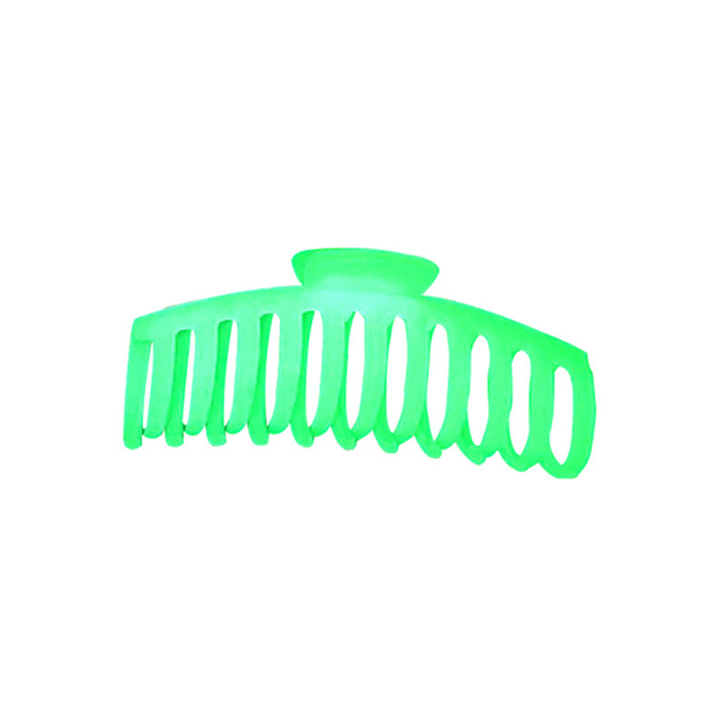 Fluorescent Large Hair Claw Clip – European American Style Plastic Resin Bone Clip