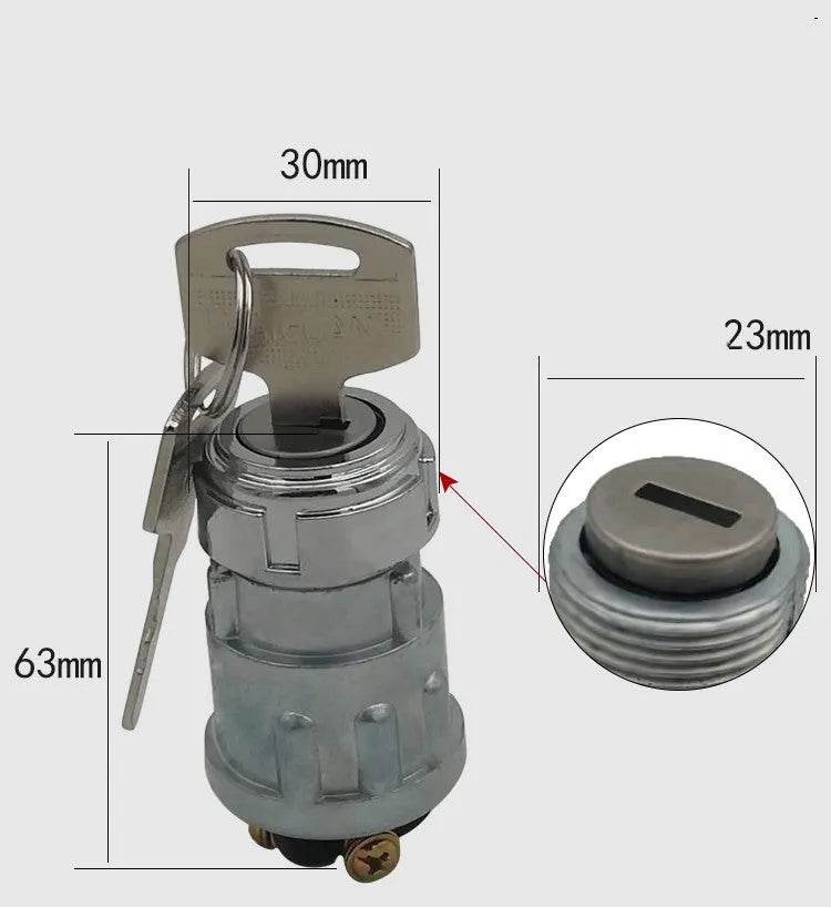 Vehicle Car Pure Copper Foot Ignition switch Lock With Key