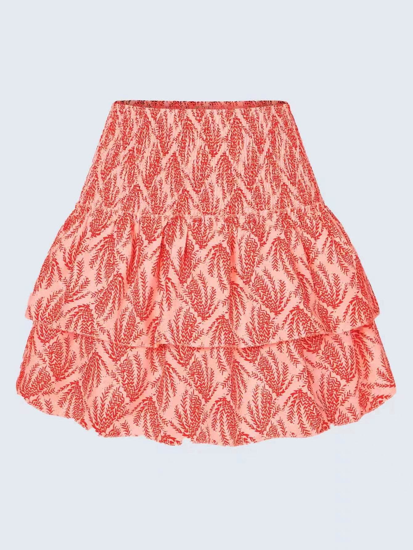 Leisure Versatile Lotus Leaf Women's Mini layered Skirt