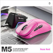 Smailwolf M5 Tri-Mode Wireless Mouse with Charging Dock – 2.4G, Bluetooth & Wired | Black, White, Rose Red