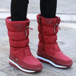 Winter boots New Plus Velvet Thick Cotton Shoes Thermal Middle Tube Waterproof Non-slip Boots