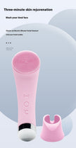 Silicone Electric Face Cleansing Brush with Vibration & Heating