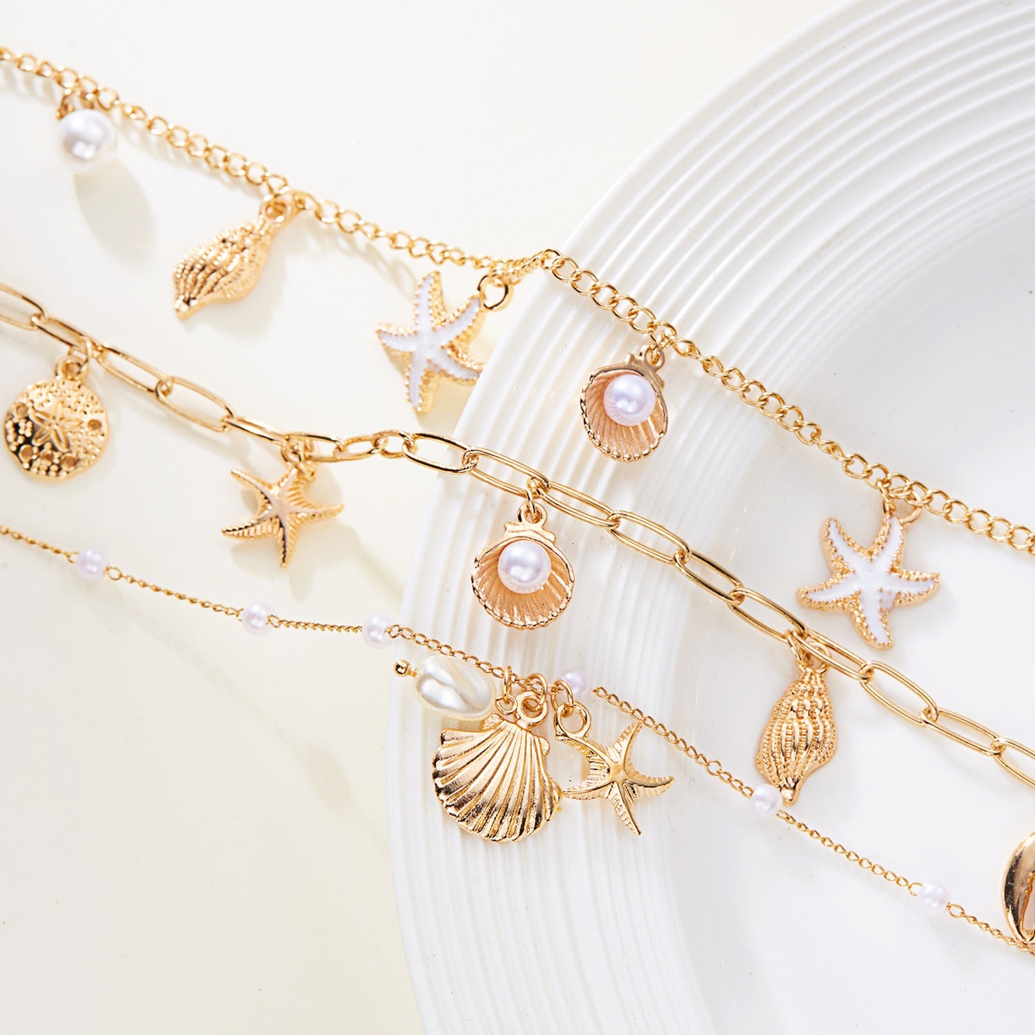 Starfish Conch Shell Turtle Pendant Necklace for Women – Ocean Beach Jewelry | Canada & USA