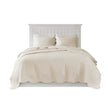 3 Piece Reversible Scalloped Edge Quilt Set Bedding Comforter set