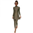 Pure Color Long-sleeved Trousers Fully Surrounded Conservative Beach Surfing Sunscreen ArabSwimsuit