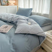 Solid Color Four-piece Set Simple Washed Sanding Duvet Cover