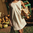 Summer Backless Dress Fashion Solid Color Sleeveles Beach Dresses For Women