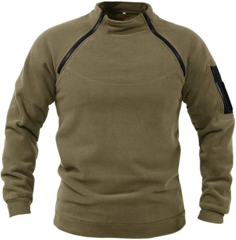Mens Shawl Collar Cardigan – Warm Fleece Pullover Winter Sweater
