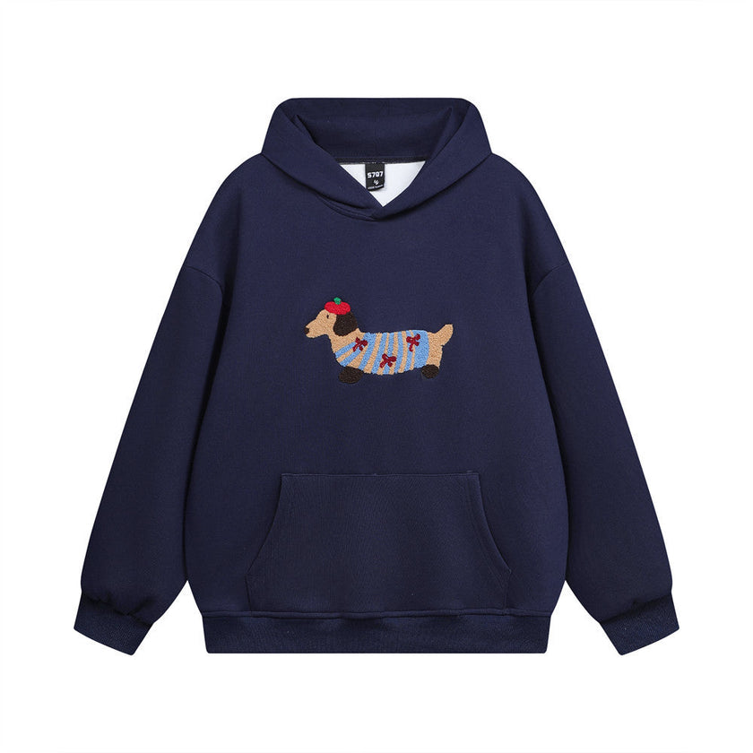 Cartoon Graphic Hoodie – Loose Fit Pullover