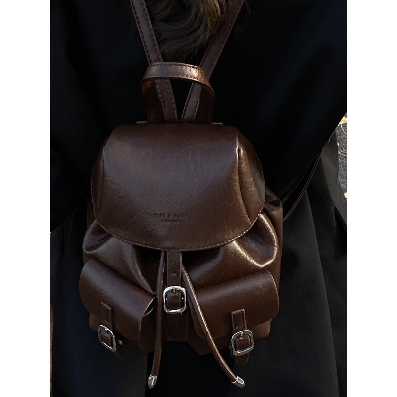 Korean Streetwear Travel Backpack – Black, Brown, Coffee & Khaki