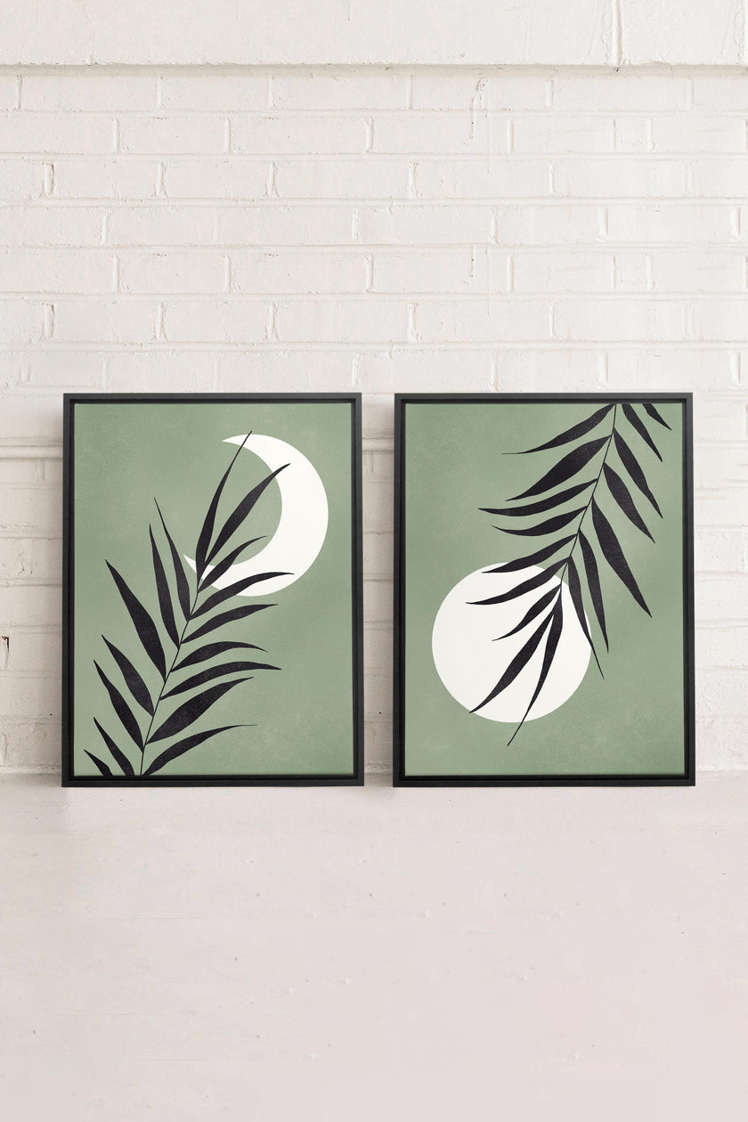 MOONLIGHT SILHOUETTES (2 Oeuvres sur toile étirée)