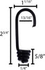 Lehigh Heavy Duty Coated Steel Cord Hooks with Steel Crimp Ring 1/4