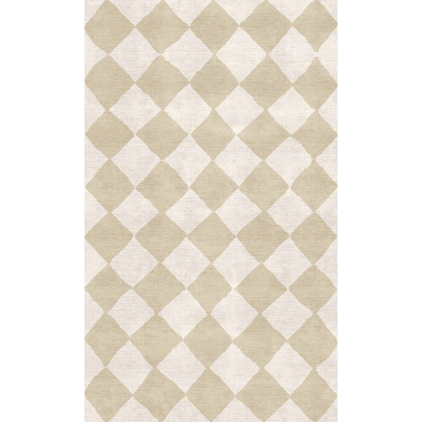 Trestres Checkered Natural & Ivory Rug