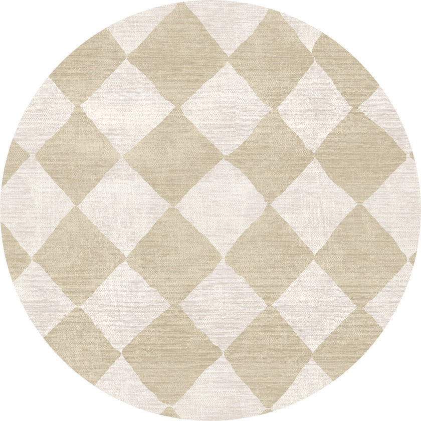Trestres Checkered Natural & Ivory Rug