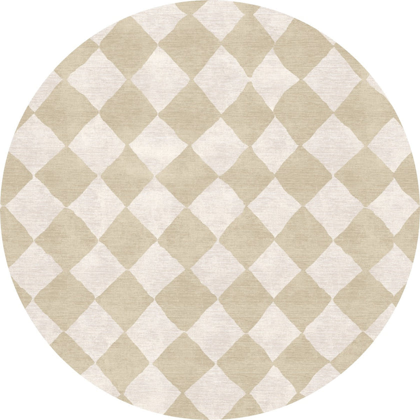 Trestres Checkered Natural & Ivory Rug