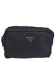 PRADA Nylon Leather Pouch Purse Black 3978K