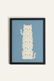 KITTY TOWER, Oeuvre sur toile rigide, encadré Noir (collective)