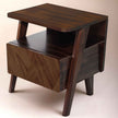 Rum Solid Wood Nightstand